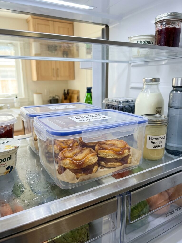 Upside Down Puff Pastry Tarts Apple 16 Food containers with apple tarts 202606091614