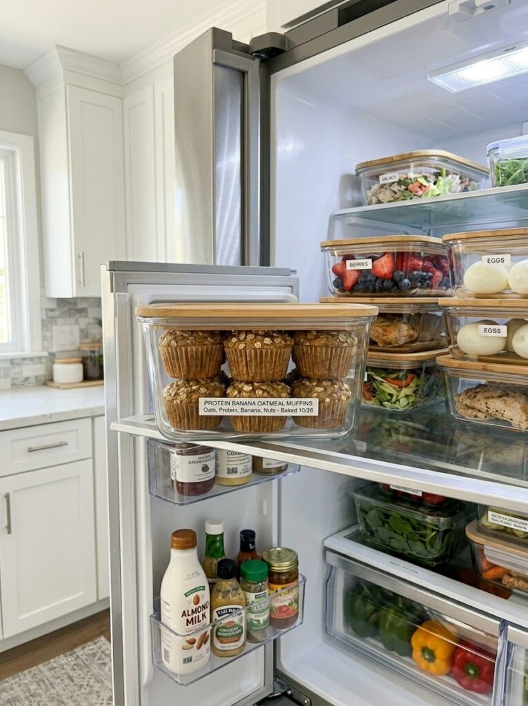 High Protein Banana Oatmeal Muffins 16 Food storage containers banana m… 202605121455