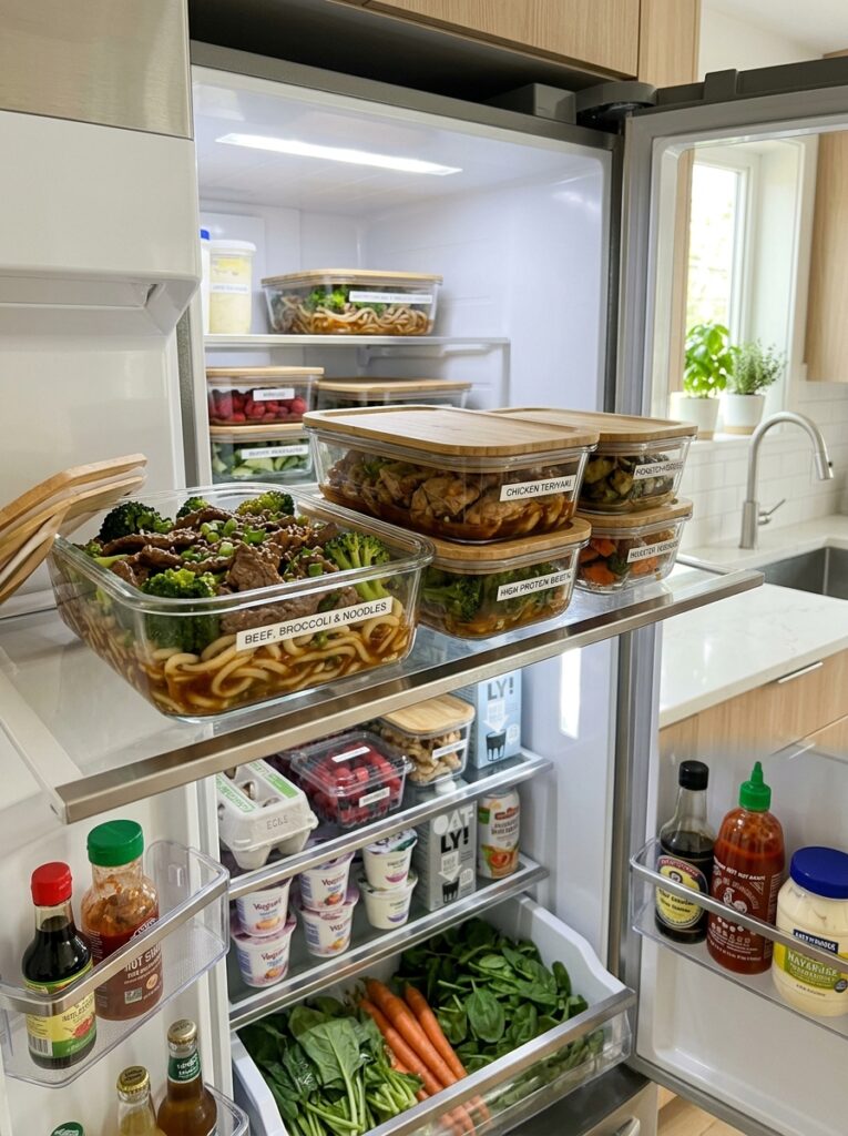 High Protein Beef and Broccoli Noodles 16 Food storage containers beef bro… 202605211218