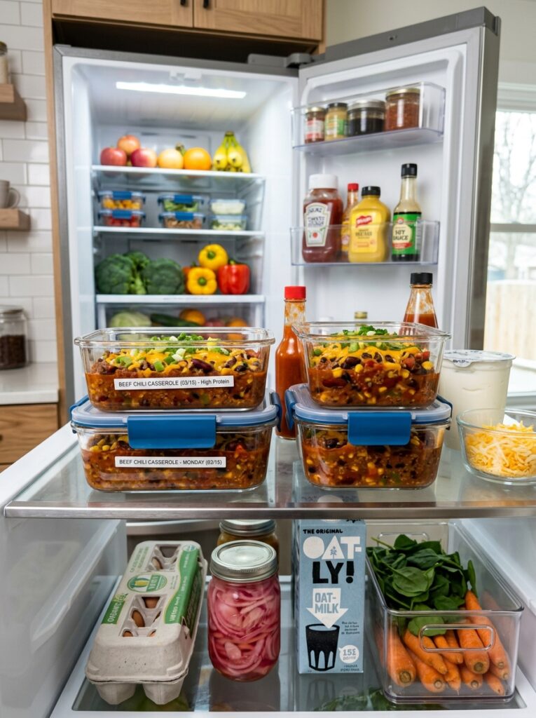 High Protein Beef Chili Casserole: A Hearty Homemade Recipe 16 Food storage containers beef chili 202605181636