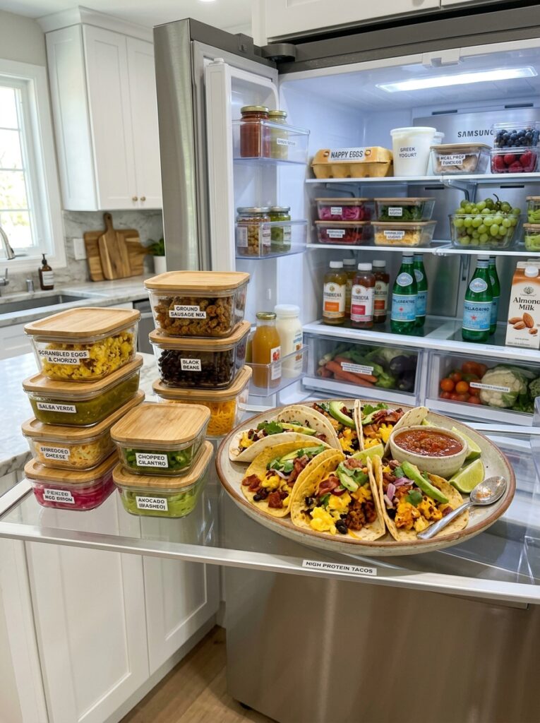 High Protein Breakfast Taco Platter: The Ultimate Guide 16 Food storage containers breakfas… 202605062106