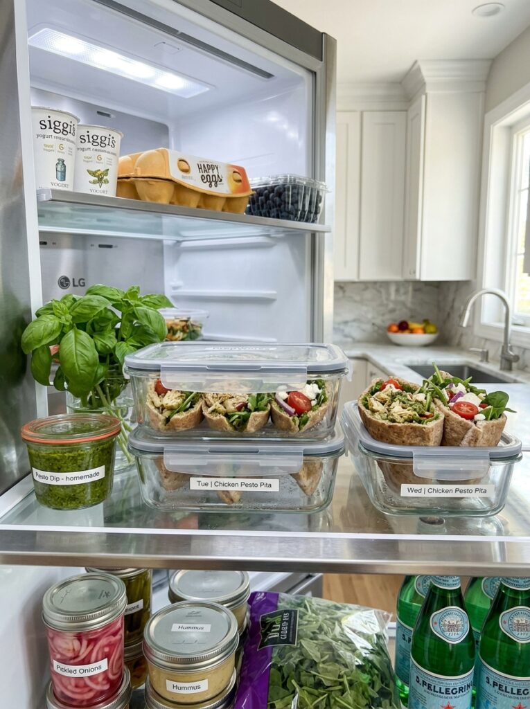 High Protein Chicken Pesto Pita: Easy Homemade Recipe for Busy Weeknights 16 Food storage containers chicken … 202605042126