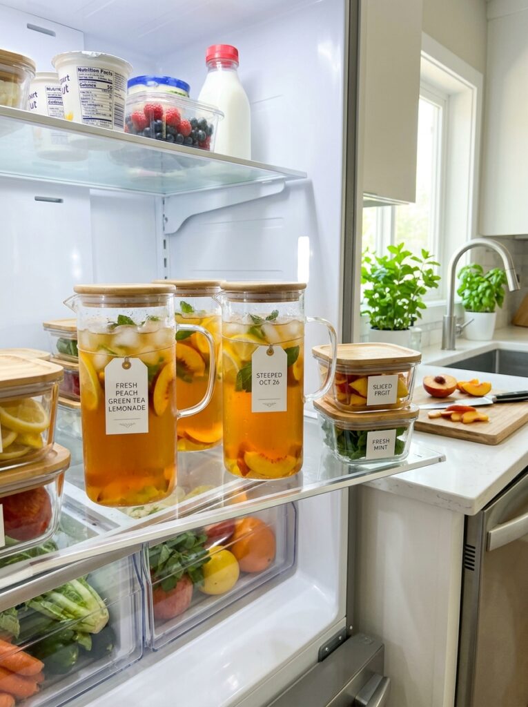 Peach Green Tea Lemonade Refreshing: The Ultimate Homemade Recipe 16 Food storage containers fridge o… 202606101905