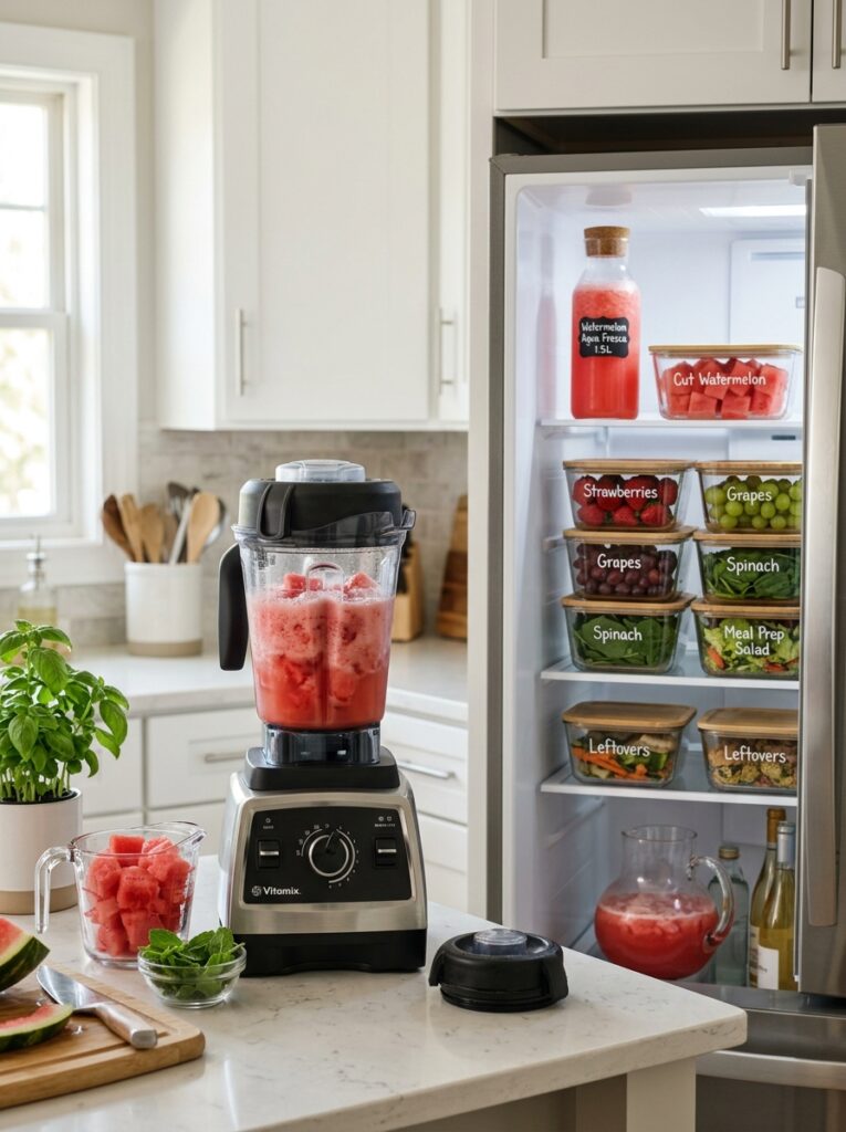 Watermelon Agua Fresca Easy Blender: A Refreshing Homemade Drink 16 Food storage containers fridge o… 202606101922