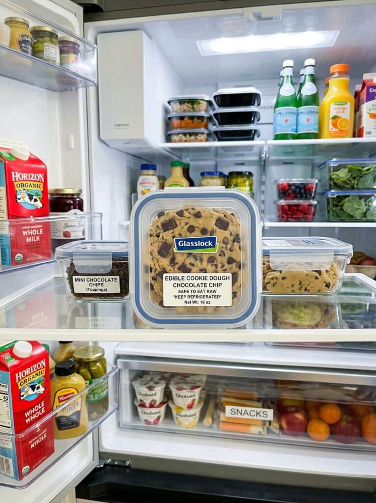Edible chocolate chip cookie dough safe: The Ultimate Homemade Safe-to-Eat Recipe 16 Food storage containers fridge o… 202606111548