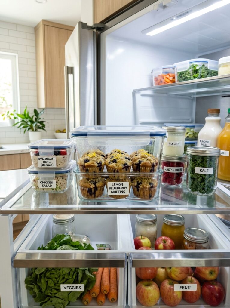 High Protein Lemon Blueberry Muffins: Healthy Breakfast Treat 16 Food storage containers lemon mu… 202605142057