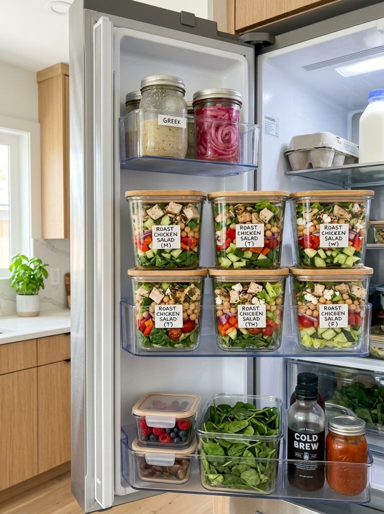 high protein roast chicken chopped salad 16 Food storage containers roast ch… 202605241423