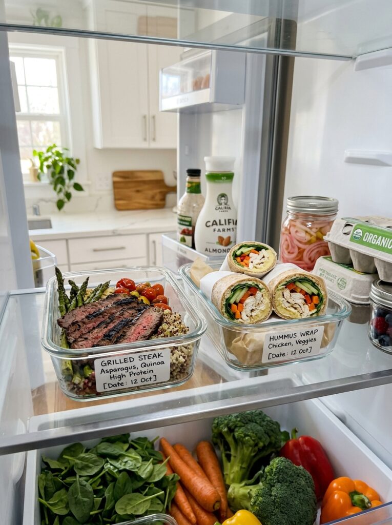 High Protein Steak and Hummus Wrap: A Complete Guide 16 Food storage containers steak hu… 202605031826