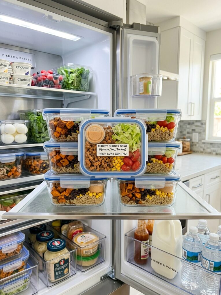 High Protein Turkey Burger Bowl: Easy, Healthy, and Delicious 16 Food storage containers turkey b… 202605031832