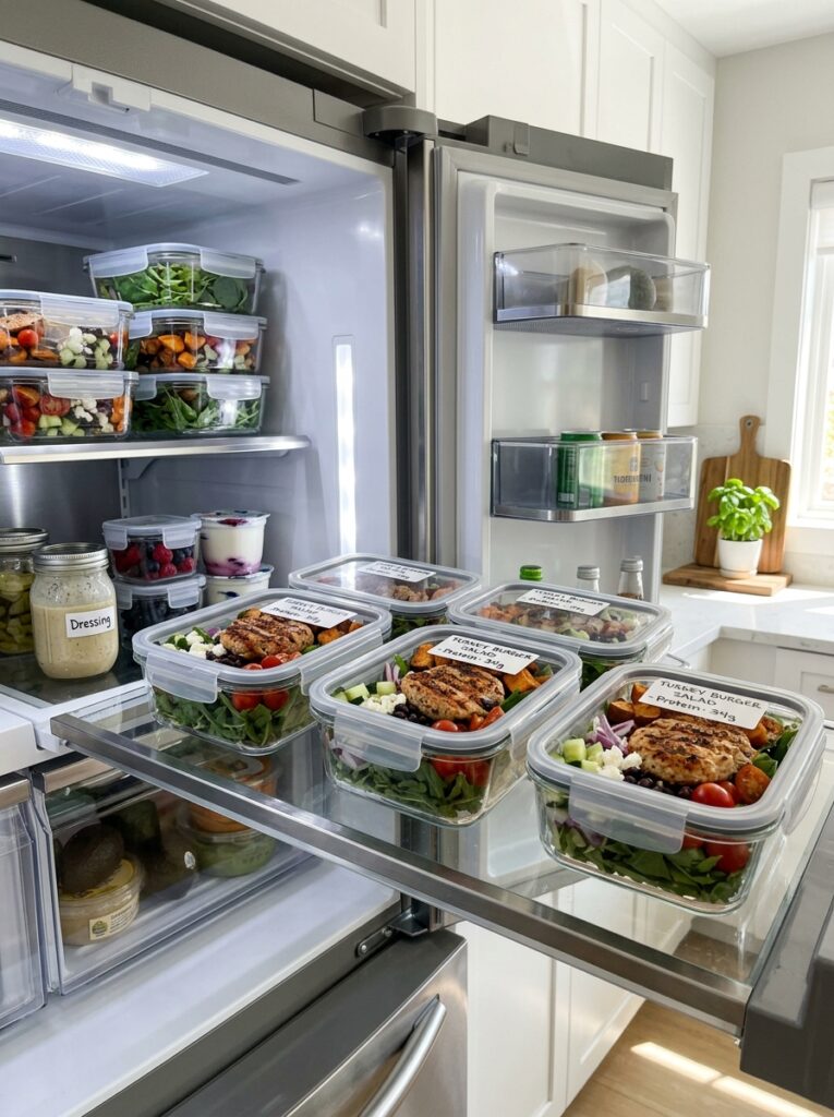 High Protein Turkey Burger Salad: A Complete Recipe Guide 16 Food storage containers turkey s… 202605062117