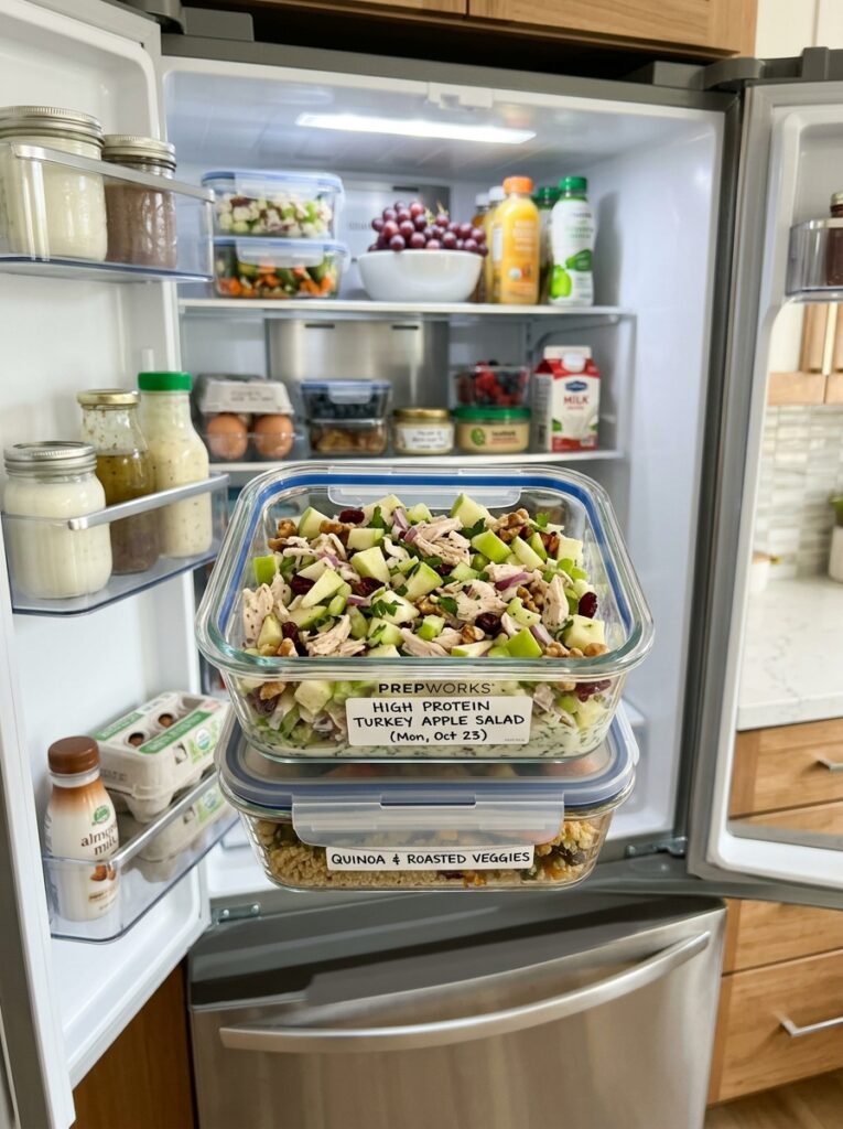 high protein turkey apple salad 16 Food storage containers turkey s… 202605181642