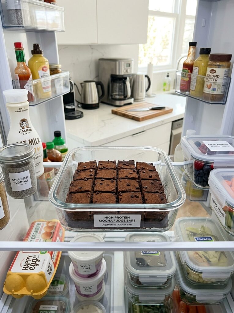 high protein mocha fudge bars 16 Food storage containers with bars 202605250106