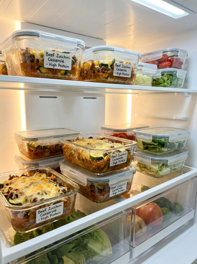 High Protein Beef Zucchini Casserole: A Complete Recipe Guide 16 Food storage containers with high 202605131707