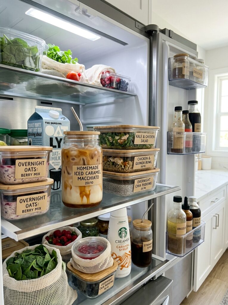 Iced caramel macchiato Starbucks copycat 16 Food storage containers with mac… 202606101901