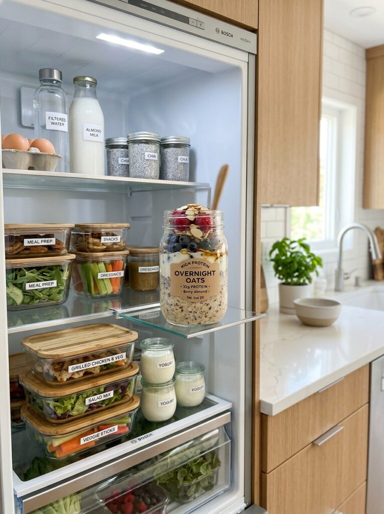 high protein overnight oats jar 16 Food storage containers with oats 202606021527