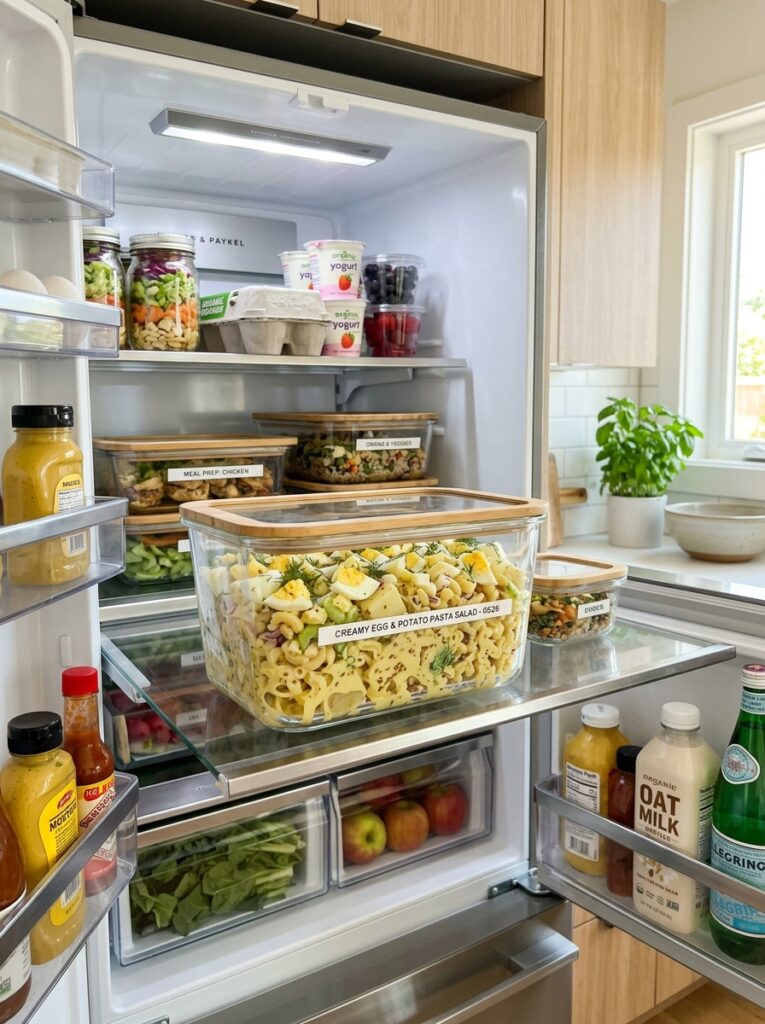 Food storage containers with salad 202606061944