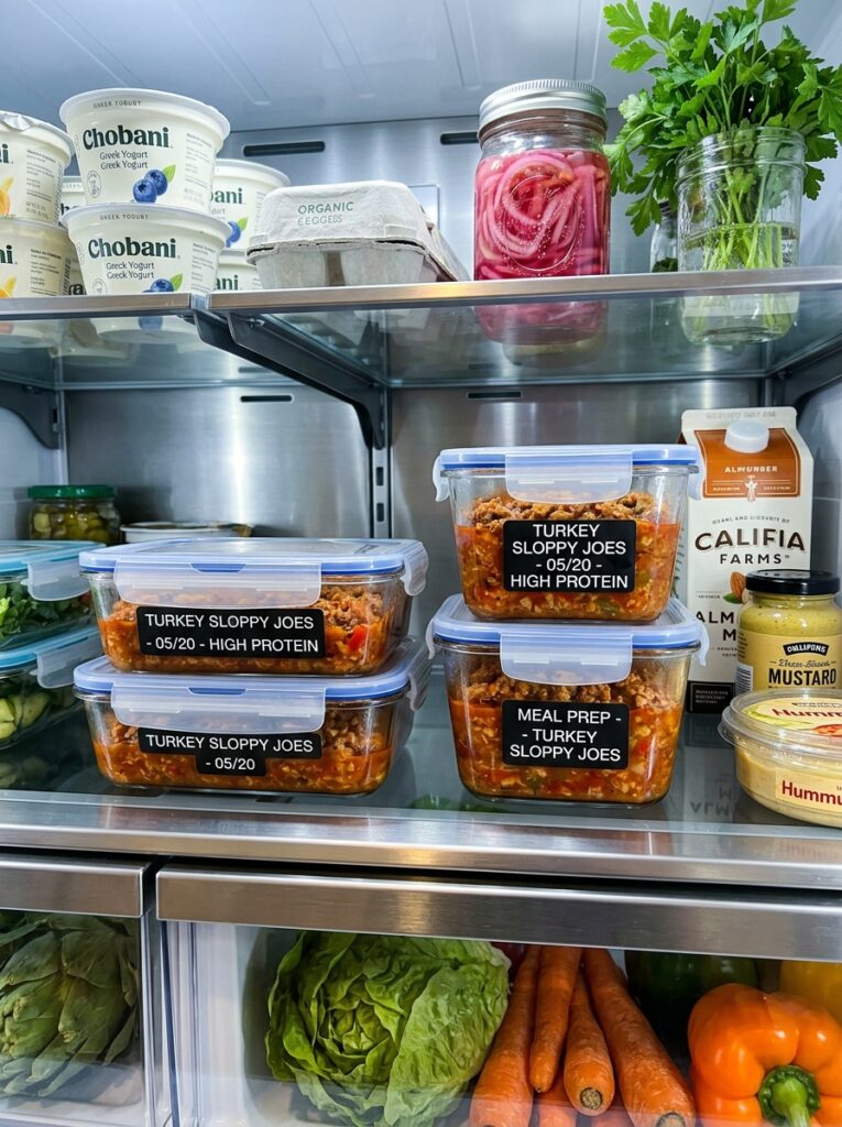 High Protein Turkey Sloppy Joes: A Healthy, Hearty Family Dinner 16 Food storage containers with tur… 202605101223