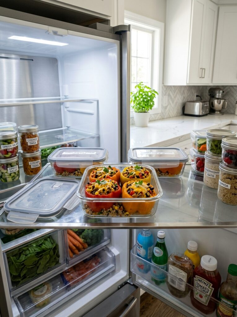 High Protein Turkey Stuffed Peppers 16 Food storage turkey stuffed peppers 202605042130