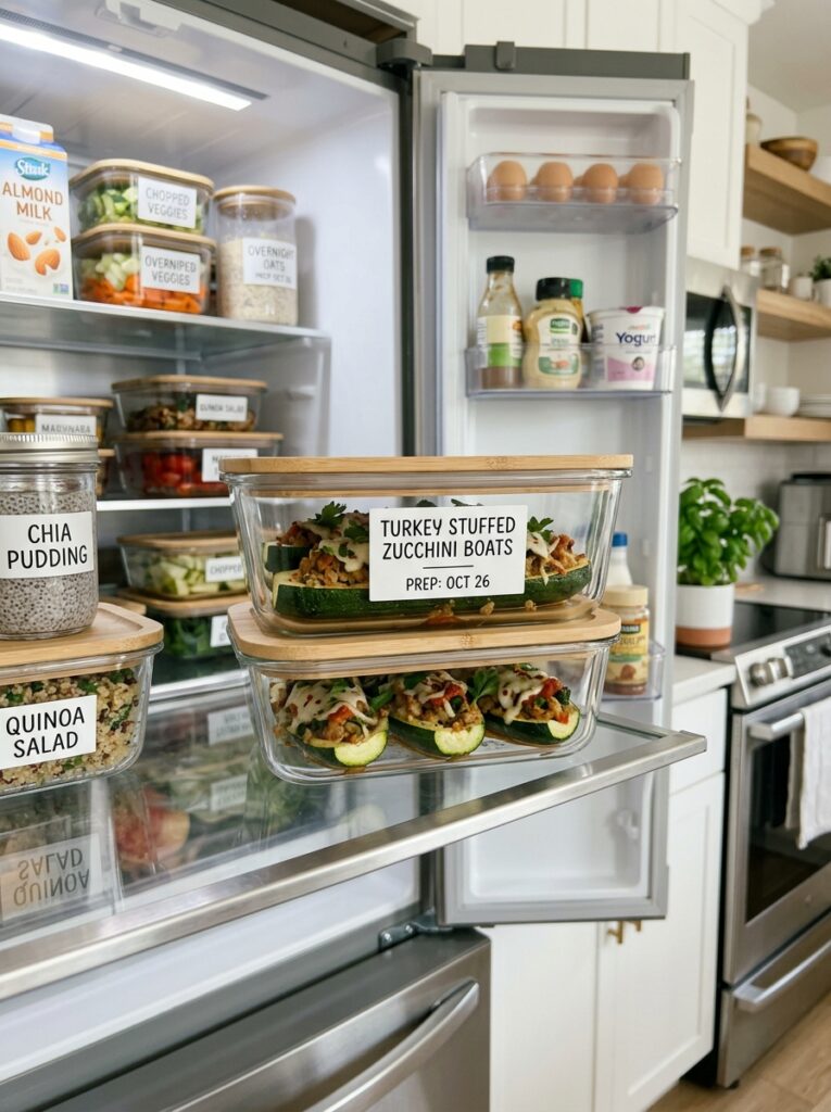 High Protein Turkey Stuffed Zucchini Boats: The Ultimate Lean Comfort Food 16 Food storage turkey zucchini boats 202605062047