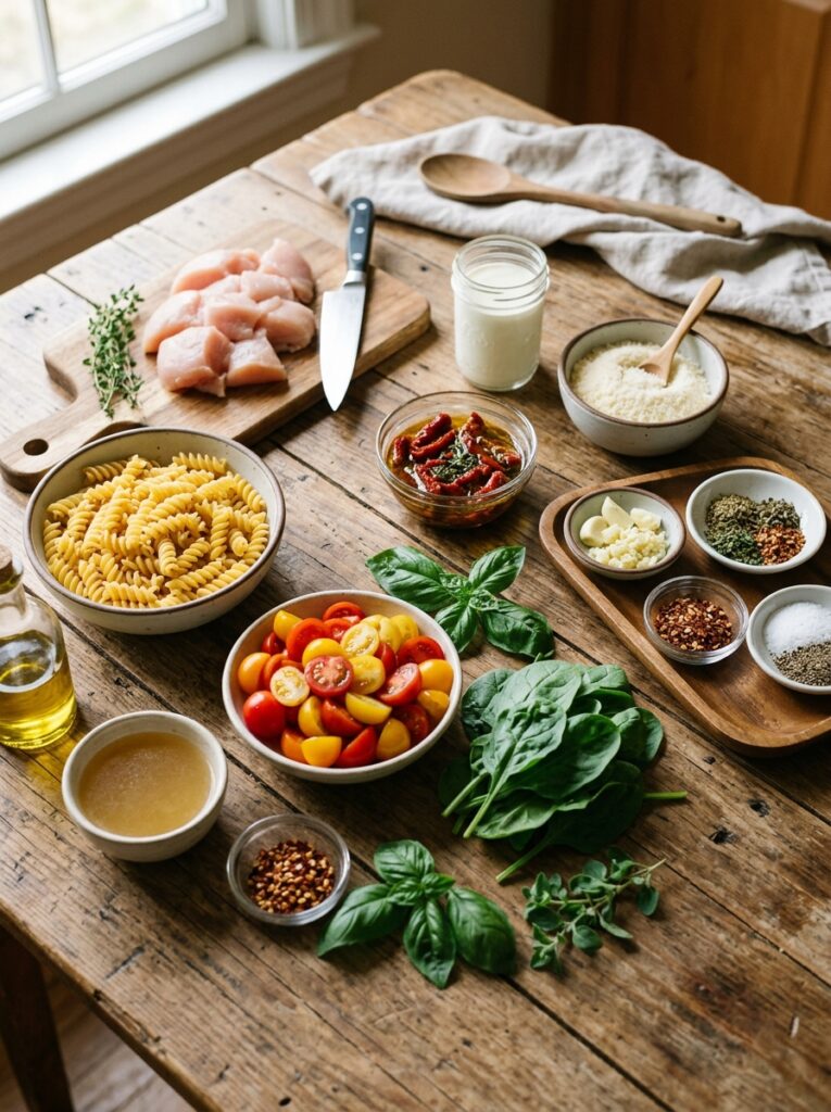 Marry Me chicken pasta creamy 13 Fresh ingredients for pasta 202606091531