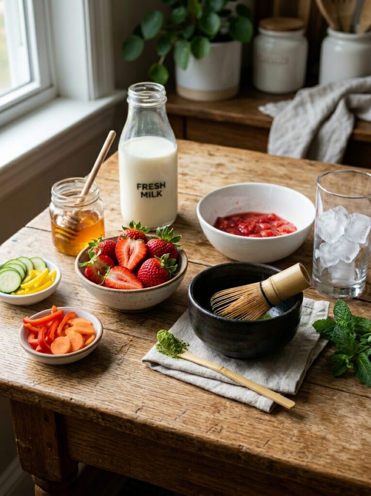 Refreshing strawberry matcha latte recipe: A Complete Guide to a Homemade Favorite 13 Fresh ingredients for strawberry… 202606101851