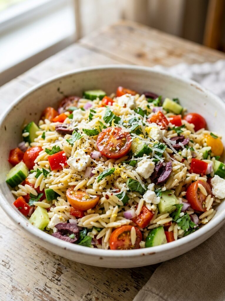 Garlic Parmesan Orzo Summer Salad Recipe 12 Garlic parmesan orzo salad 202606041605