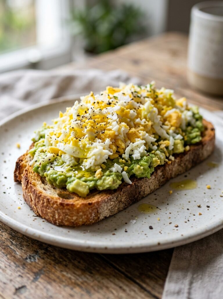Grated egg toast avocado 202606091519