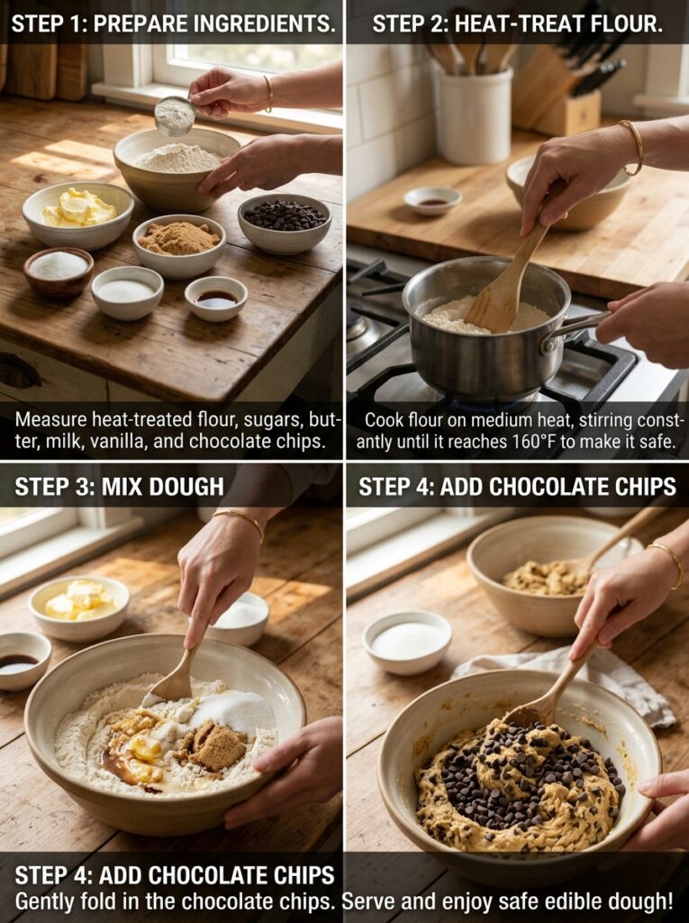Edible chocolate chip cookie dough safe: The Ultimate Homemade Safe-to-Eat Recipe 14 Hands preparing cookie dough coo… 202606111548