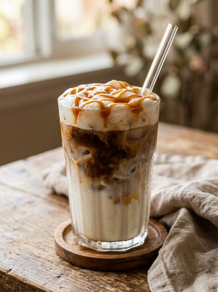 Iced caramel macchiato Starbucks copycat 12 Iced caramel macchiato recipe photo 202606101900