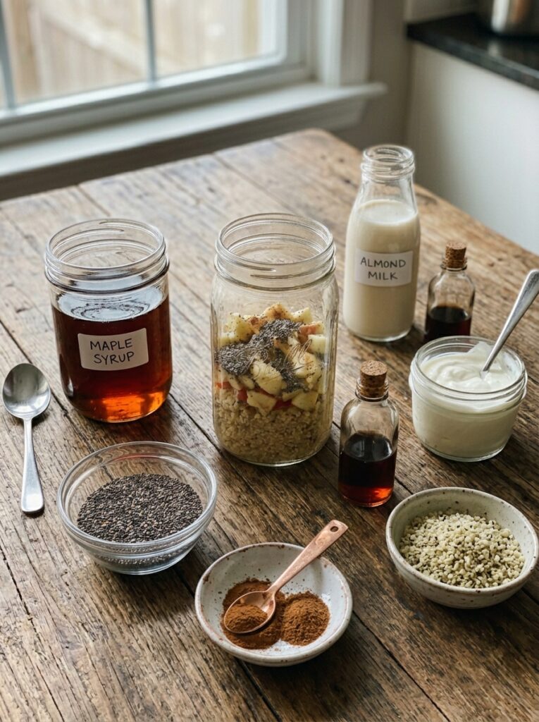 Ingredients for apple pie quinoa 202605251350
