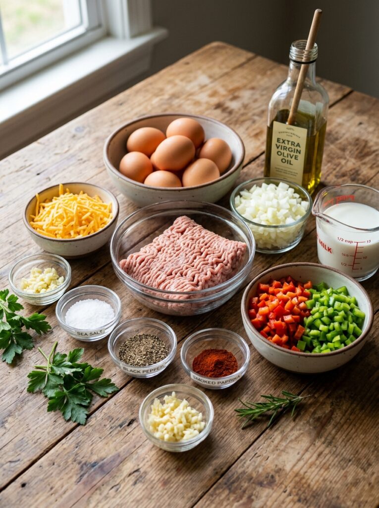 High Protein Breakfast Casserole Recipe 13 Ingredients for breakfast casserole 202605291351