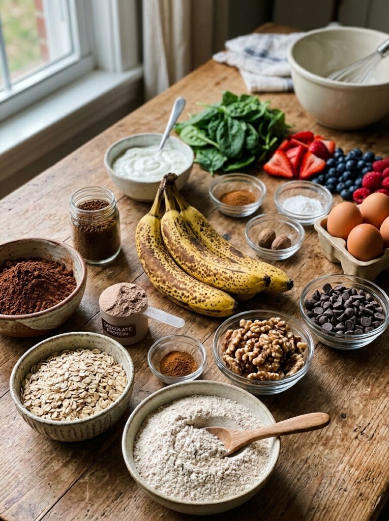 High Protein Mocha Breakfast Loaf 2 Ingredients for breakfast loaf 202605231411