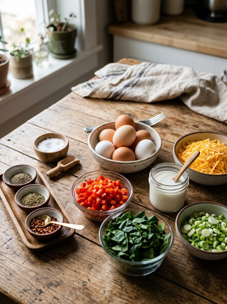 High Protein Cheesy Baked Egg Cups: A Delicious Breakfast Recipe 13 Ingredients for cheesy baked egg… 202605102306