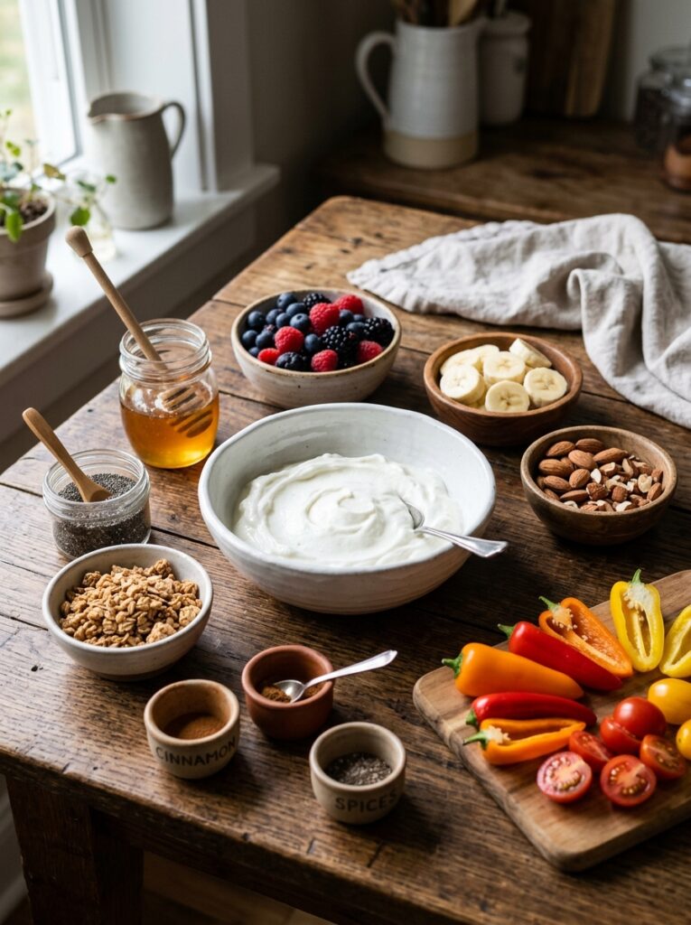 High Protein Greek Yogurt Bowl 13 Ingredients for greek yogurt bowl 202606021602