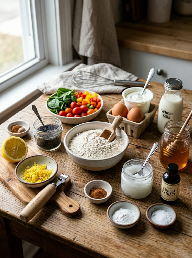 Ingredients for lemon poppy seed… 202605181719
