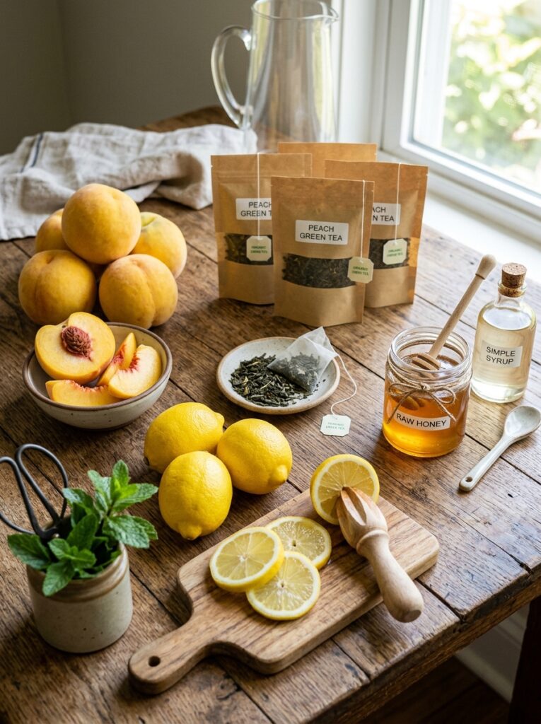 Peach Green Tea Lemonade Refreshing: The Ultimate Homemade Recipe 13 Ingredients for peach green tea 202606101905