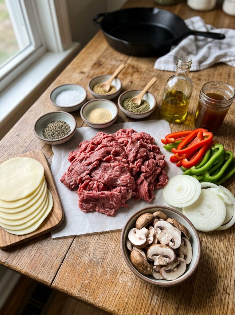 High Protein Philly Cheesesteak Skillet 13 Ingredients for philly cheeseste… 202605211157