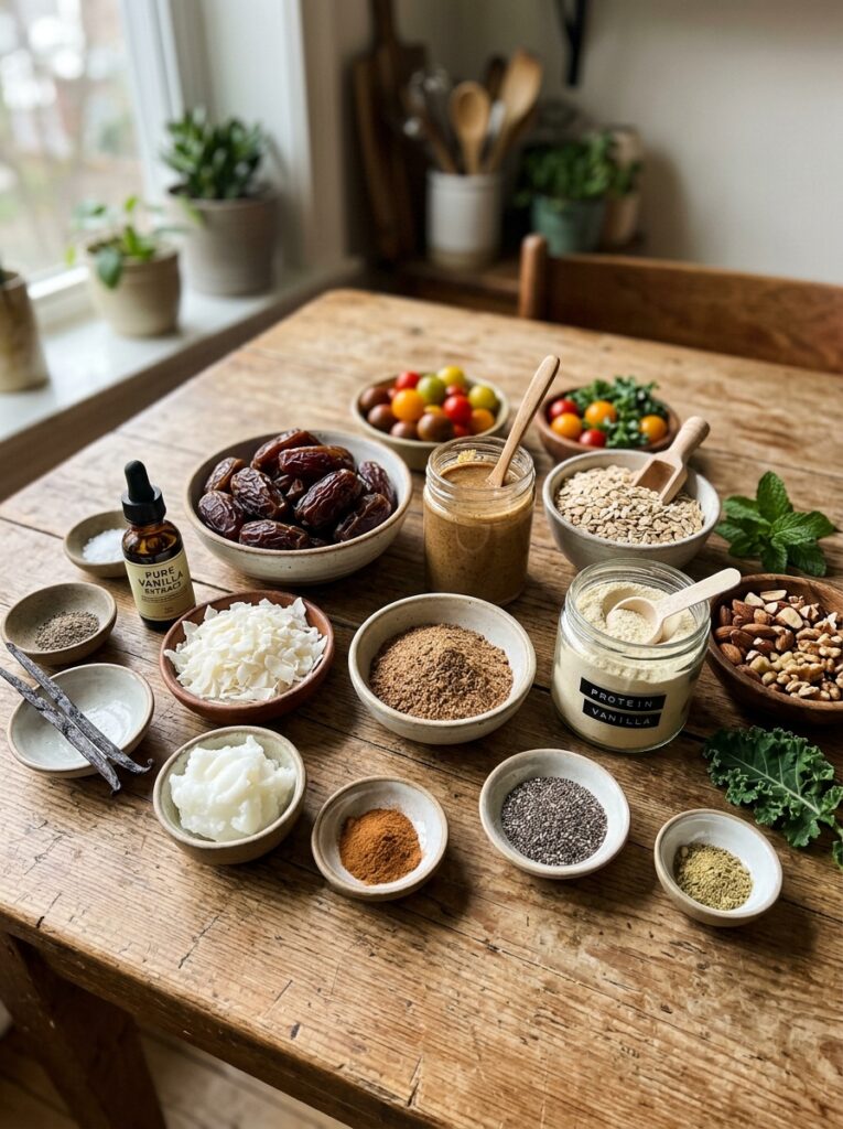High Protein Coconut Date Bites 13 Ingredients for protein bites 202605062042