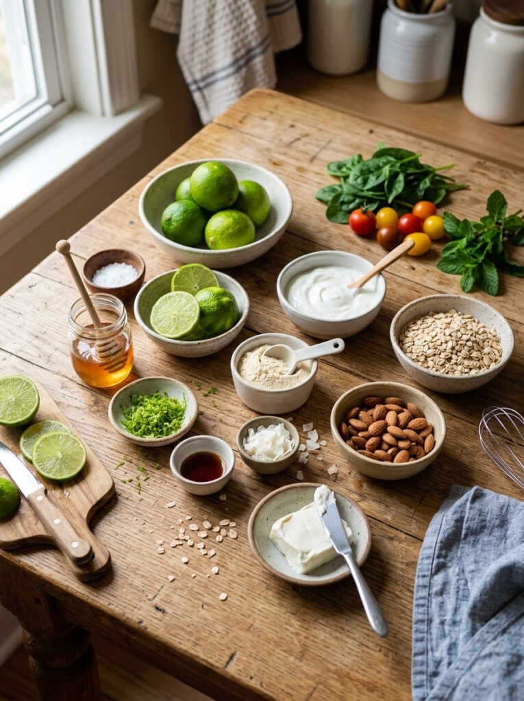 High Protein Key Lime Bites 13 Ingredients for protein bites ar… 202605091753