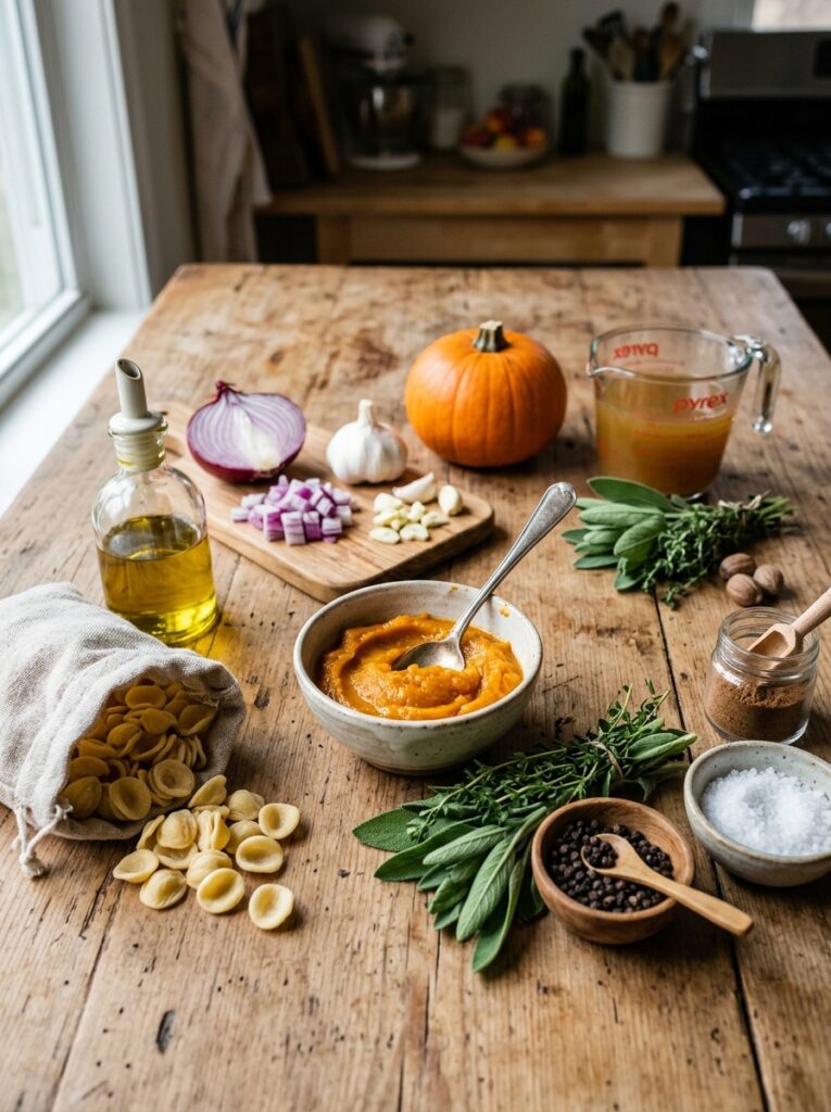 Savory pumpkin pasta sauce 13 Ingredients for pumpkin pasta sauce 202606071545