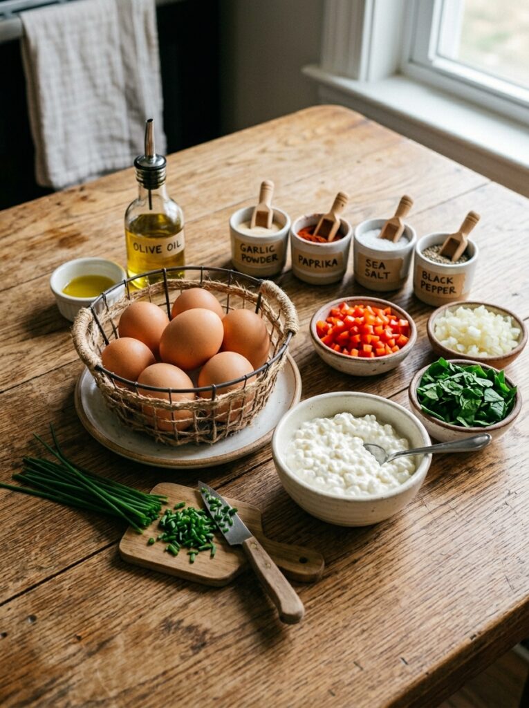 Ingredients for skillet eggs arr… 202605081125
