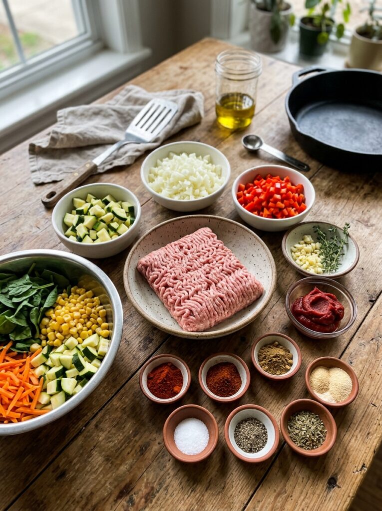 Ingredients for sloppy joe bowl 202605102234