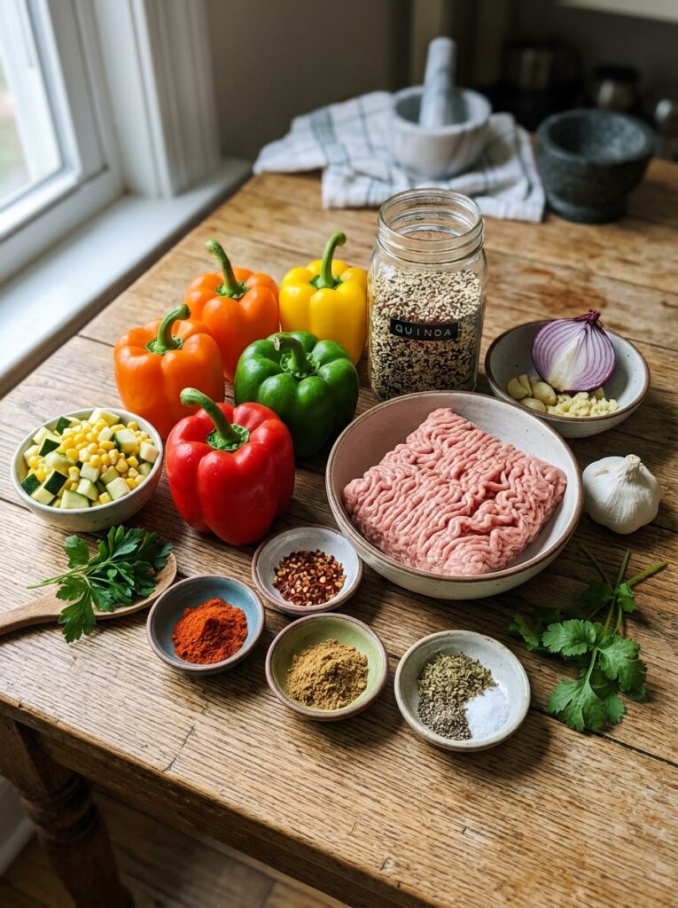 high protein turkey quinoa stuffed peppers 13 Ingredients for stuffed peppers … 202605081922