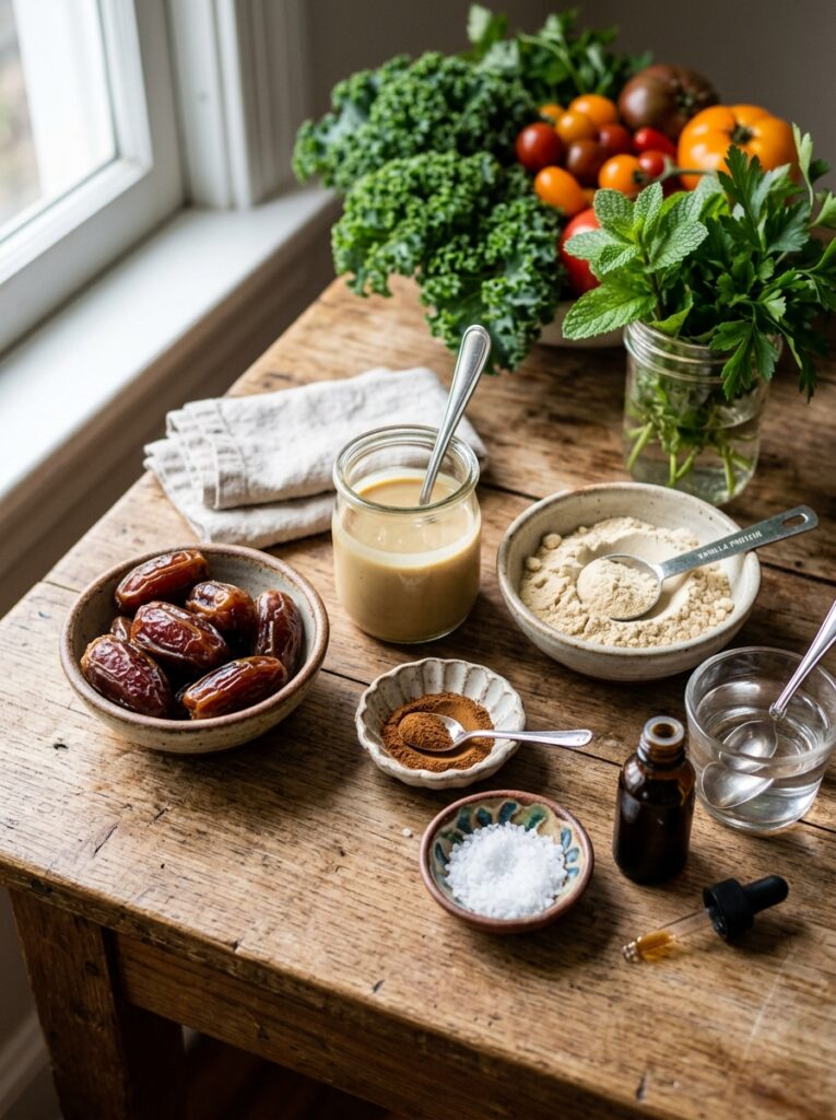 High Protein Tahini Date Bites 13 Ingredients for tahini date bites 202605121458