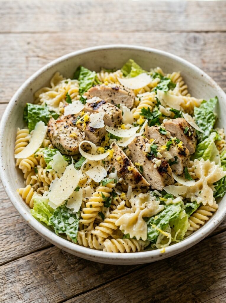 Lemon Garlic Chicken Caesar Pasta Salad 12 Lemon Garlic Chicken Pasta Salad 202606061915