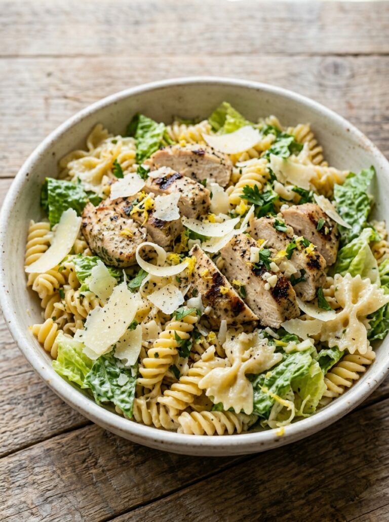 Lemon Garlic Chicken Caesar Pasta Salad 17 Lemon Garlic Chicken Pasta Salad 202606061915