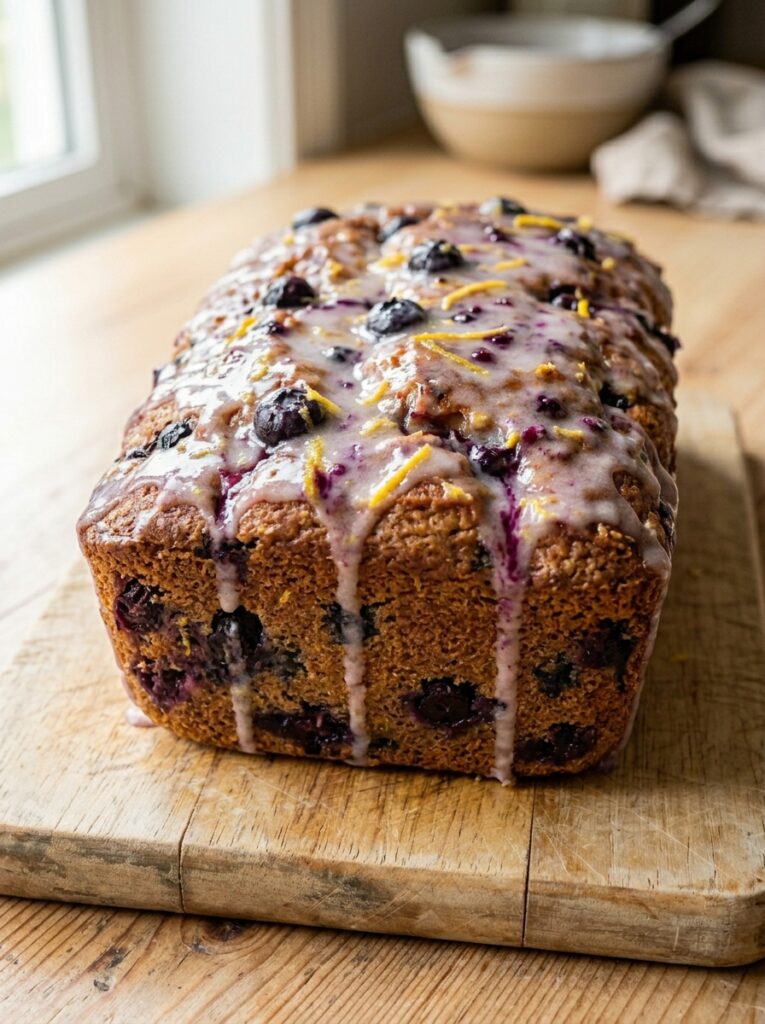 Lemon blueberry loaf cake icing 202606111541