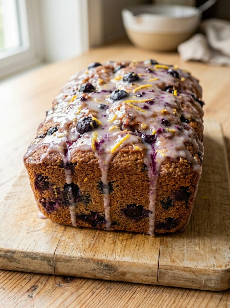Lemon blueberry loaf cake icing 202606111541