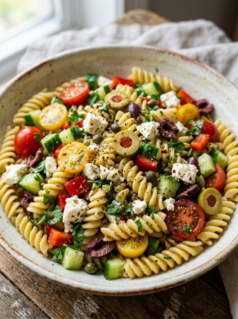 Mediterranean Green Olive Feta Pasta Salad 12 Mediterranean green olive feta p… 202606051640