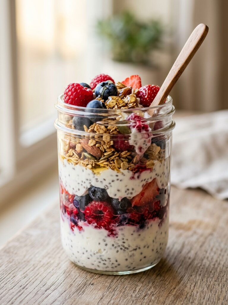 High Protein Mixed Berry Breakfast Jar 17 Mixed berry breakfast jar 202605311501